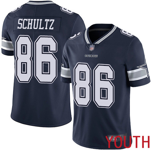 Youth Dallas Cowboys Limited Navy Blue Dalton Schultz Home #86 Vapor Untouchable NFL Jersey